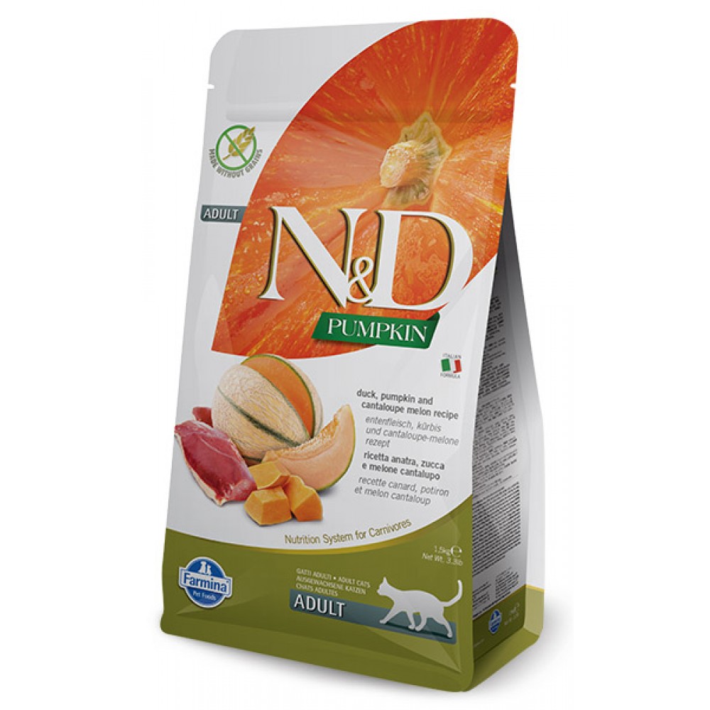nd-pumpkin-adult-duck-pumpkin-melon-1000x1000h N&D Cat Grain Free Adult Duck
