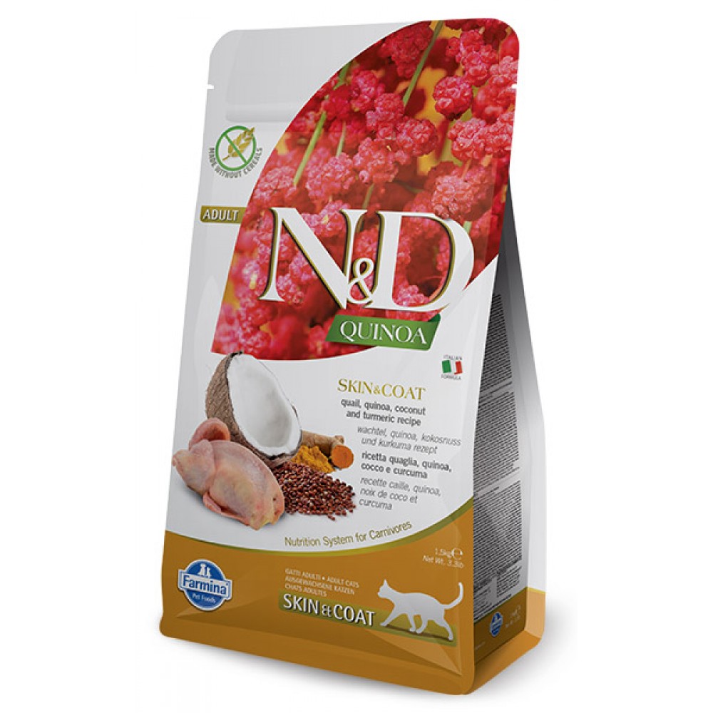 nd-quinoa-skin-coat-quail-1000x1000h N&D Cat Cereal Free Quail