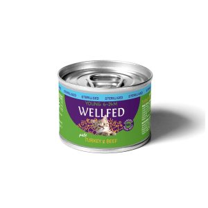 WELLFED Young Sterilized Turkey & Beef 200gr
