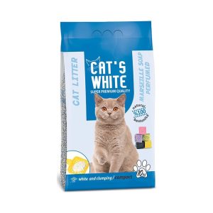 CAT’S WHITE Άμμος Γάτας με Άρωμα Marseille Soap 10λίτρα