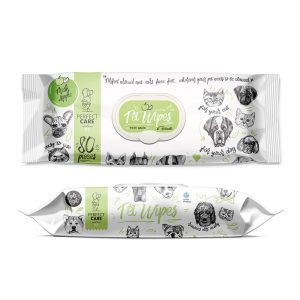 PERFECT CARE Pet Wipes Fresh Apple 80τμχ με Χλωρεξιδίνη