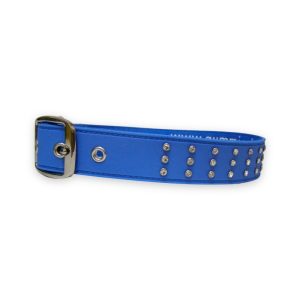 PET INTEREST Περιλαίμιο Diamond Line Blue M 25mmX35-45cm
