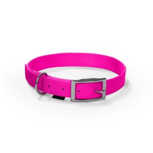 PET INTEREST Περιλαίμιο Single Layer Metal Fluo Pink L 2,5x60cm